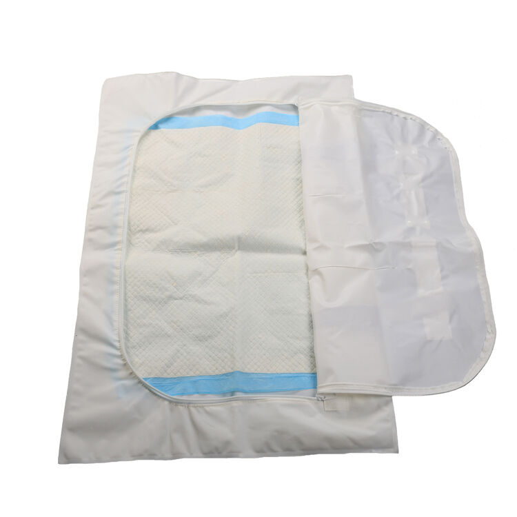 ANLIAN pediatric body bag with built-in absorbent pad for infants and children